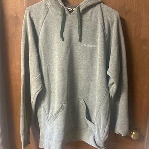 Columbia grey/green Pullover Hoodie Sweatshirt